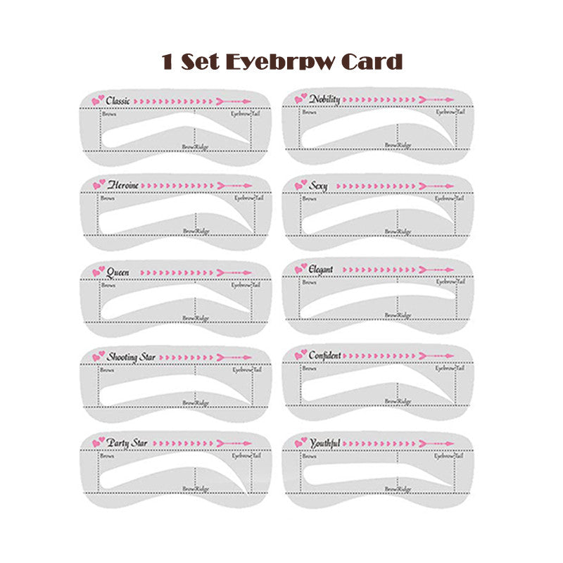 One Step Eyebrow Stamp Shaping Kit Eye Brow Gel